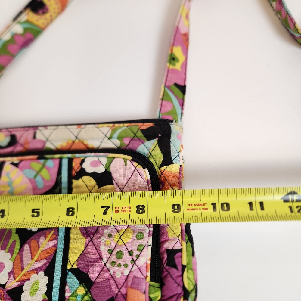 Vera Bradley Purse Over Shoulder Floral Print Pockets Card Slots Crossbody - Picture 10 of 12